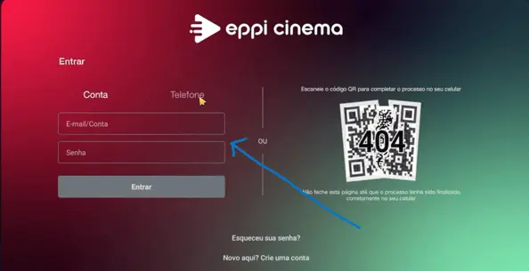 Eppi Cinema instalado e aberto na TV Box